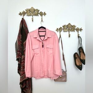 🆕Stunning pink tunic blouse 2X